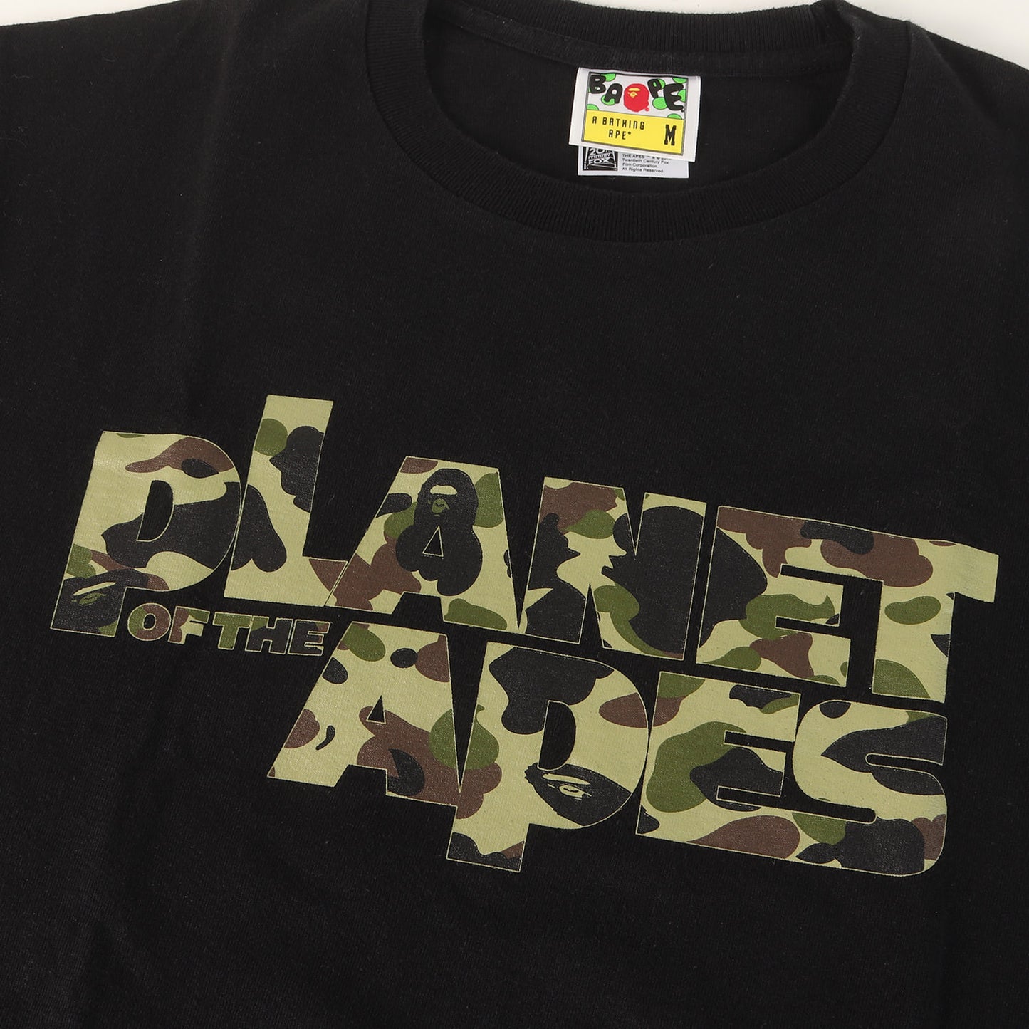 ×猿の惑星 猿迷彩 タイトルロゴ Tシャツ