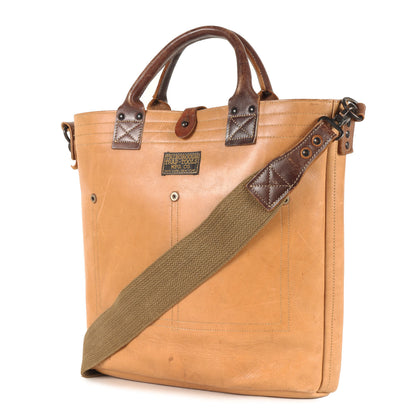 カウハイドレザー 2WAY トートバッグ / ショルダーバッグ (TRAPPER'S CARRYALL)