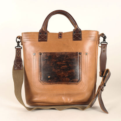 カウハイドレザー 2WAY トートバッグ / ショルダーバッグ (TRAPPER'S CARRYALL)