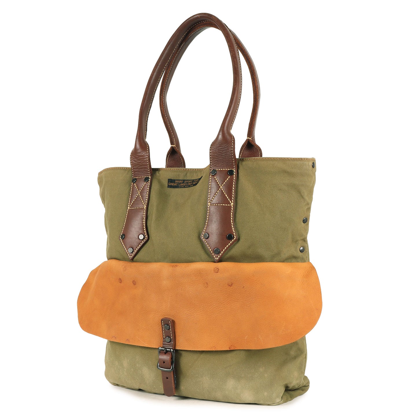 レザーハンドル キャンバス トートバッグ (RIVERHEAD TOTE BAG)