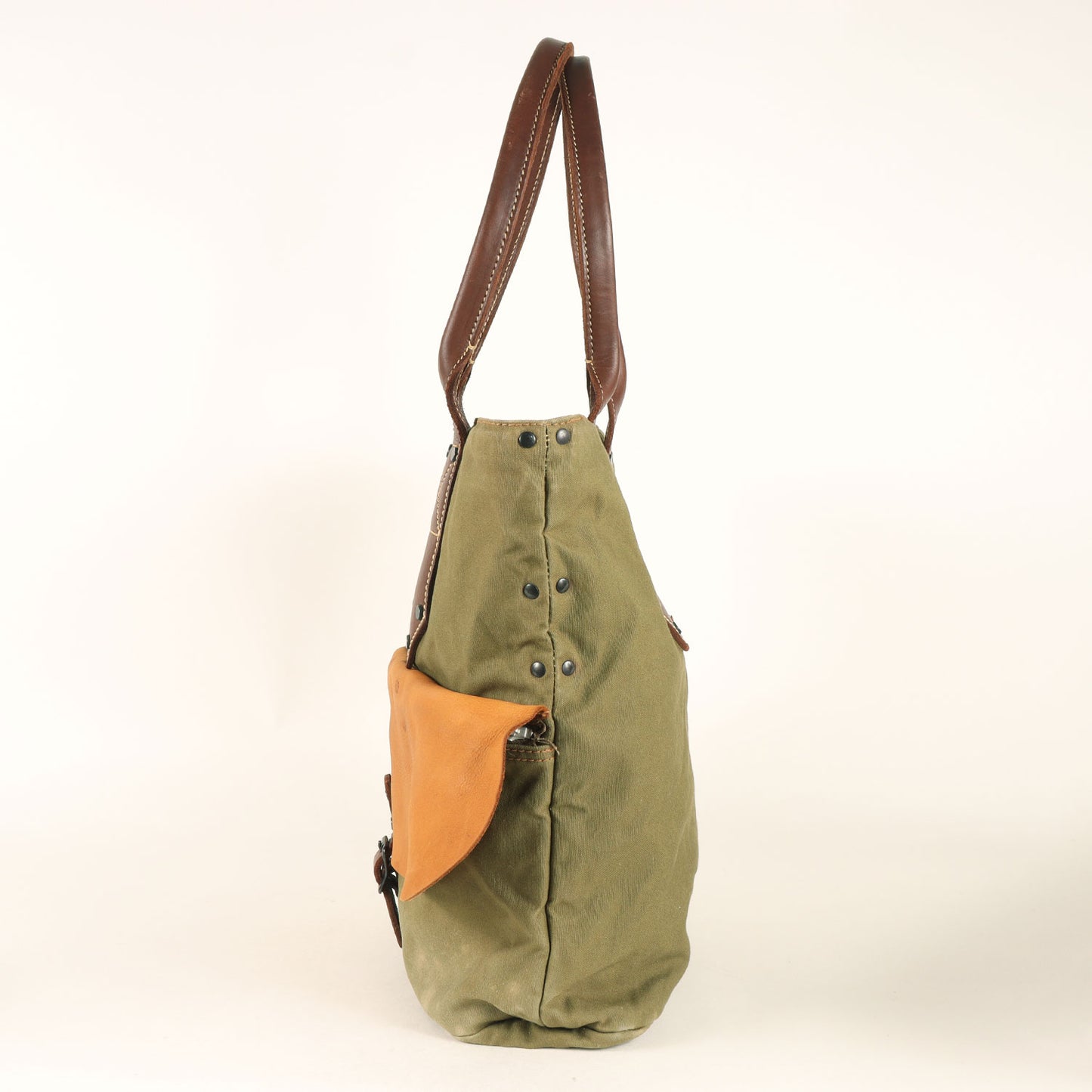 レザーハンドル キャンバス トートバッグ (RIVERHEAD TOTE BAG)