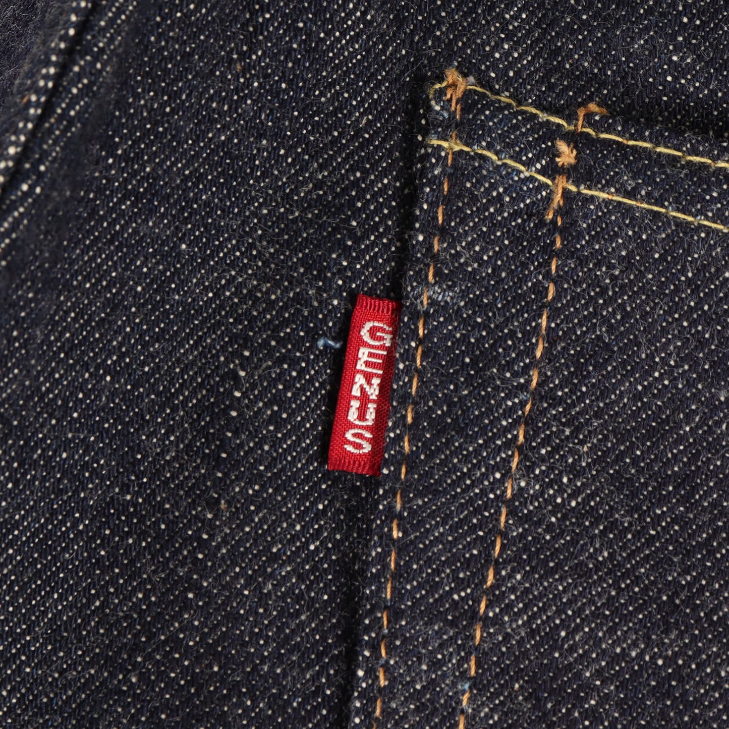 [新品未使用] 1001XX 牛パッチ デニムパンツ