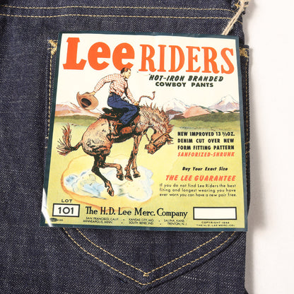 [希少モデル] ×Lee 1944年復刻 ハウスタグ 101-B デニムパンツ