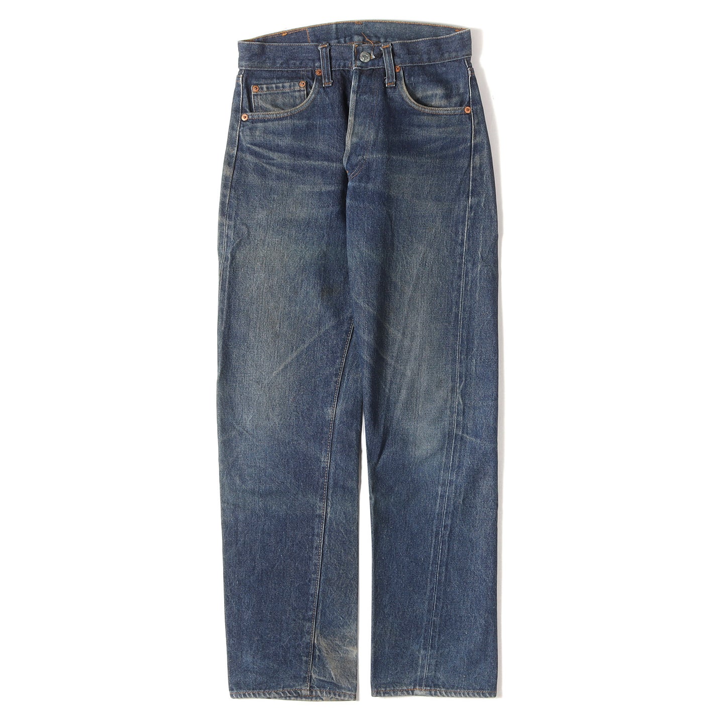 [希少サイズ 色濃いめ] 70s 501 66後期 デニムパンツ / USA製 ボタン裏刻印6