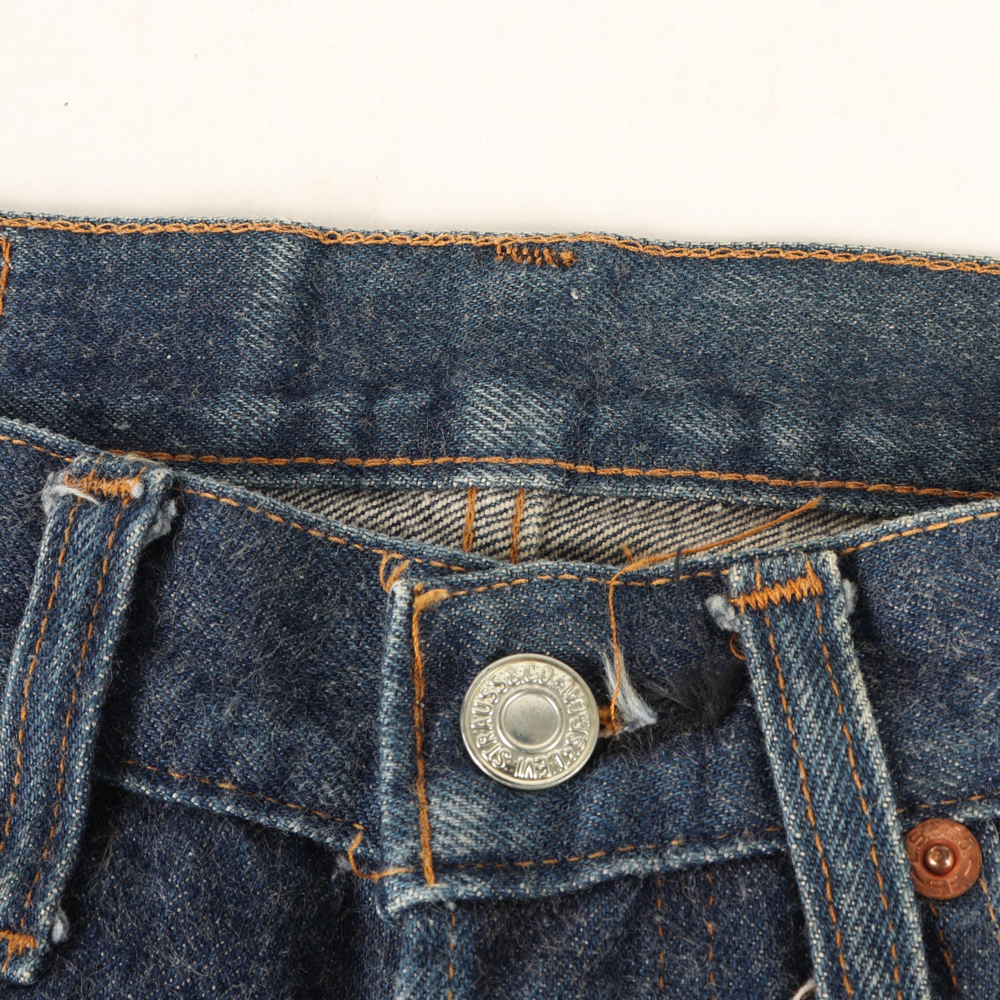 [希少サイズ 色濃いめ] 70s 501 66後期 デニムパンツ / USA製 ボタン裏刻印6