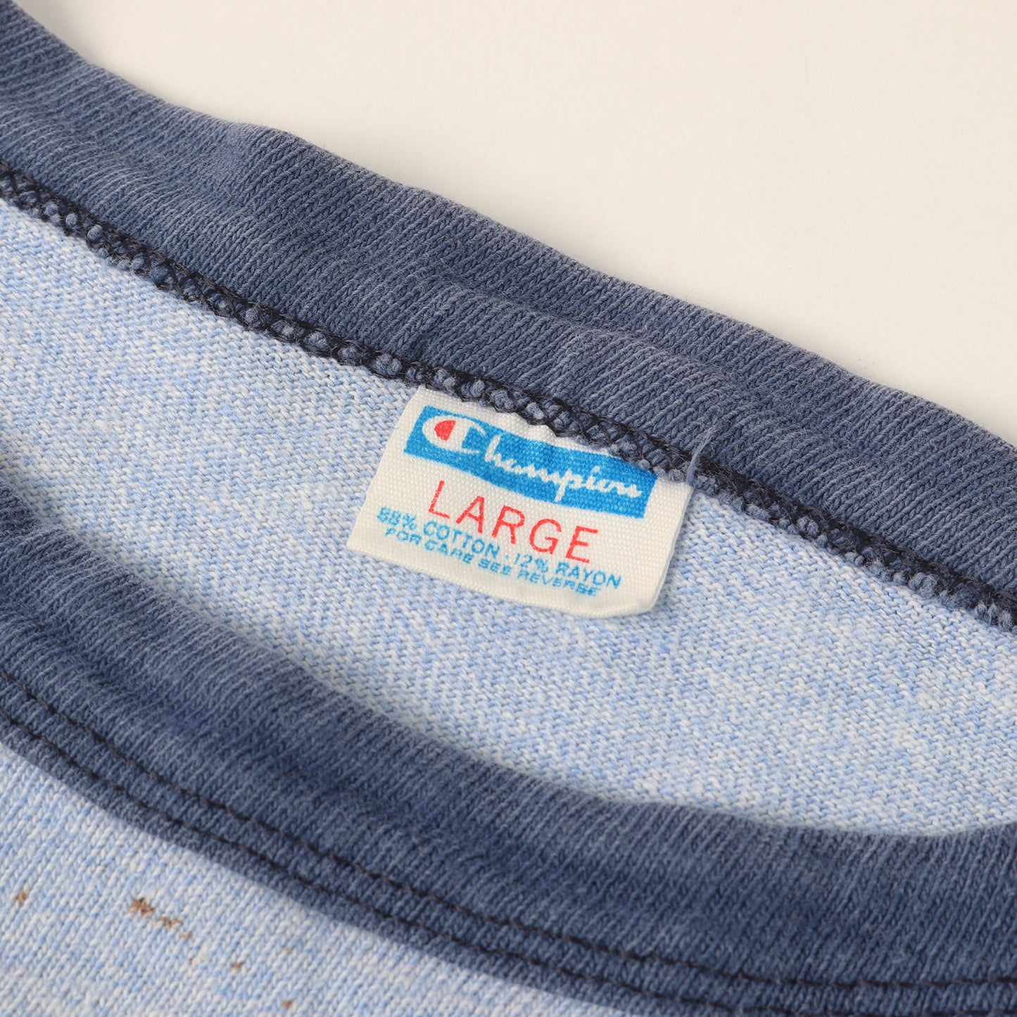 [希少 バータグ] 70s セントメアリーズ大学 カレッジ 染み込みプリント リンガー Tシャツ USA製