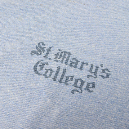 [希少 バータグ] 70s セントメアリーズ大学 カレッジ 染み込みプリント リンガー Tシャツ USA製