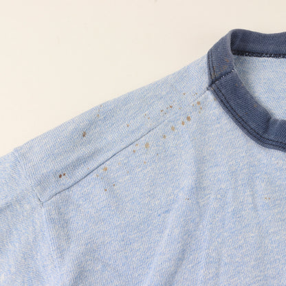 [希少 バータグ] 70s セントメアリーズ大学 カレッジ 染み込みプリント リンガー Tシャツ USA製