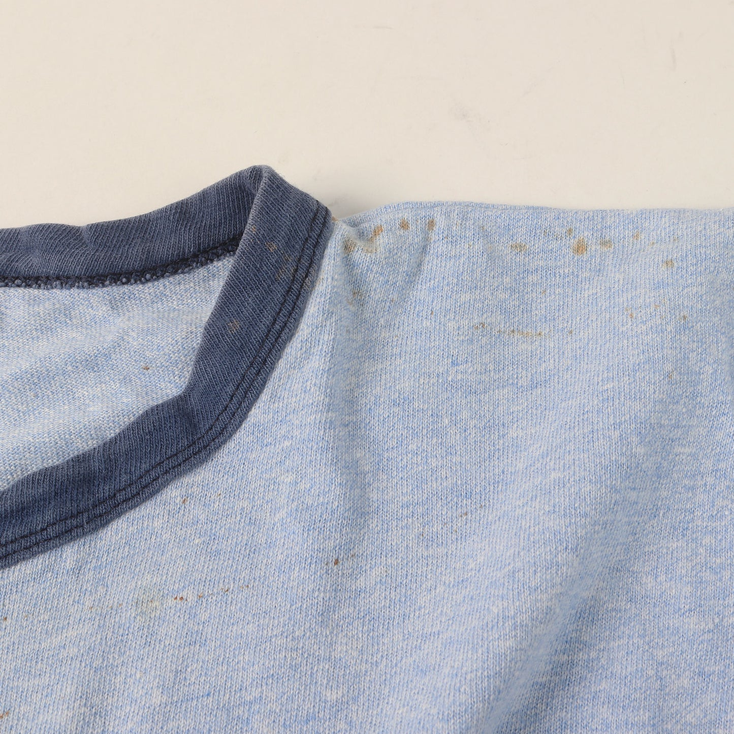 [希少 バータグ] 70s セントメアリーズ大学 カレッジ 染み込みプリント リンガー Tシャツ USA製