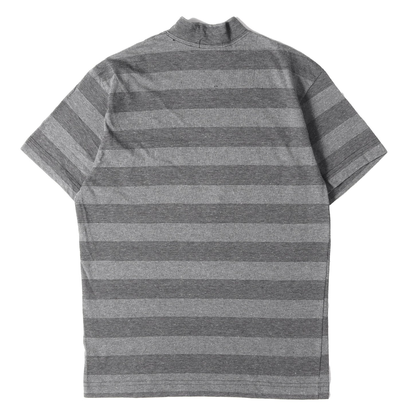 80s OLD STUSSY 黒タグ モックネック ボーダー ポケット Tシャツ(USA製)