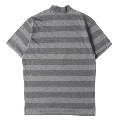 80s OLD STUSSY 黒タグ モックネック ボーダー ポケット Tシャツ(USA製)