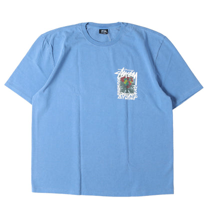 21SS ピグメントダイ加工 フラワー グラフィック Tシャツ(Camellias Pigment Dyed Tee)