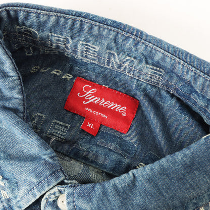 ジャガードロゴ柄 デニムシャツ(Dimensions Logo Denim Shirt)