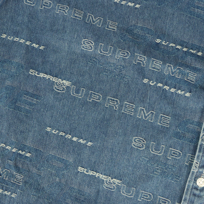 ジャガードロゴ柄 デニムシャツ(Dimensions Logo Denim Shirt)