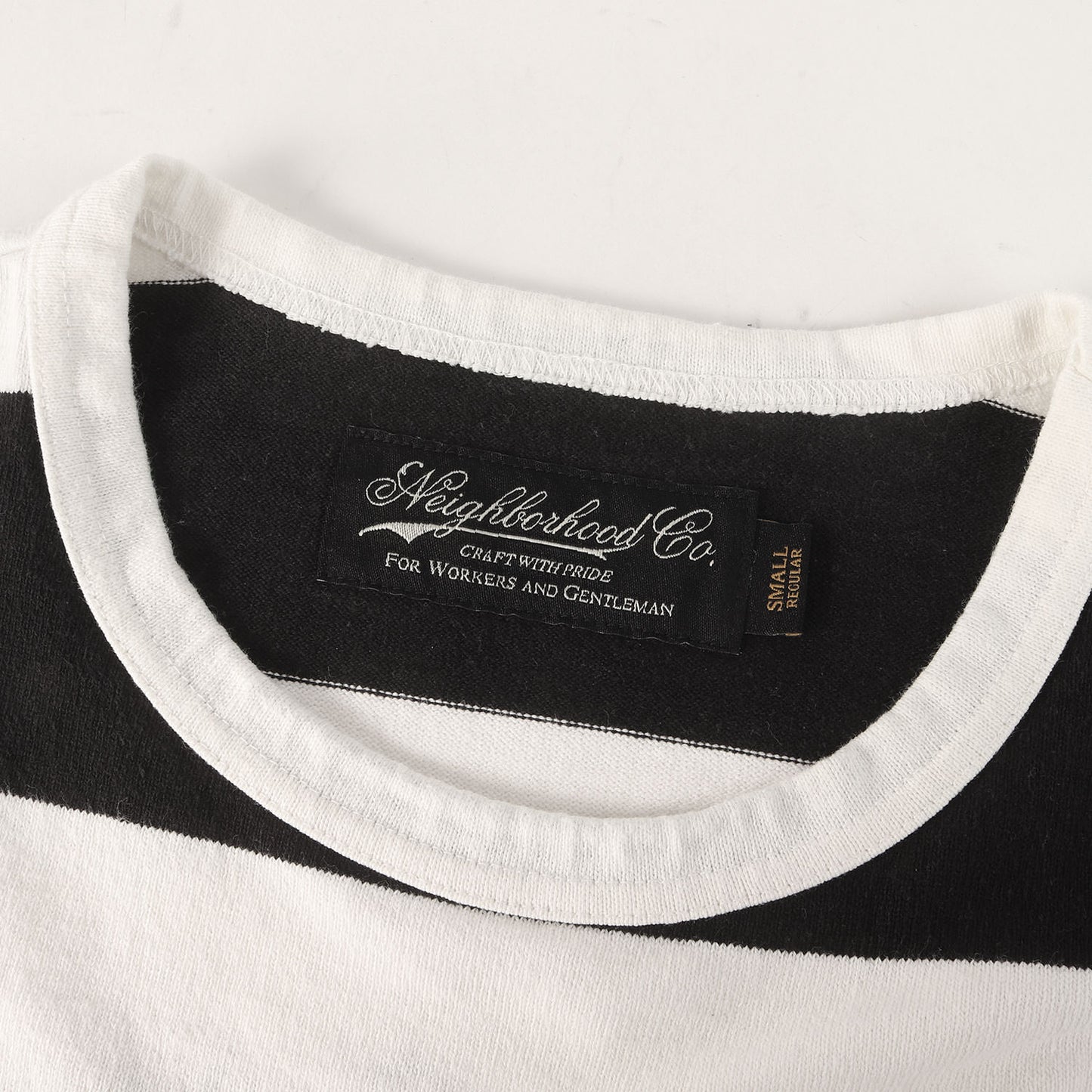 ワイドボーダー ヘビー Tシャツ(BAR / C-CREW. SS)