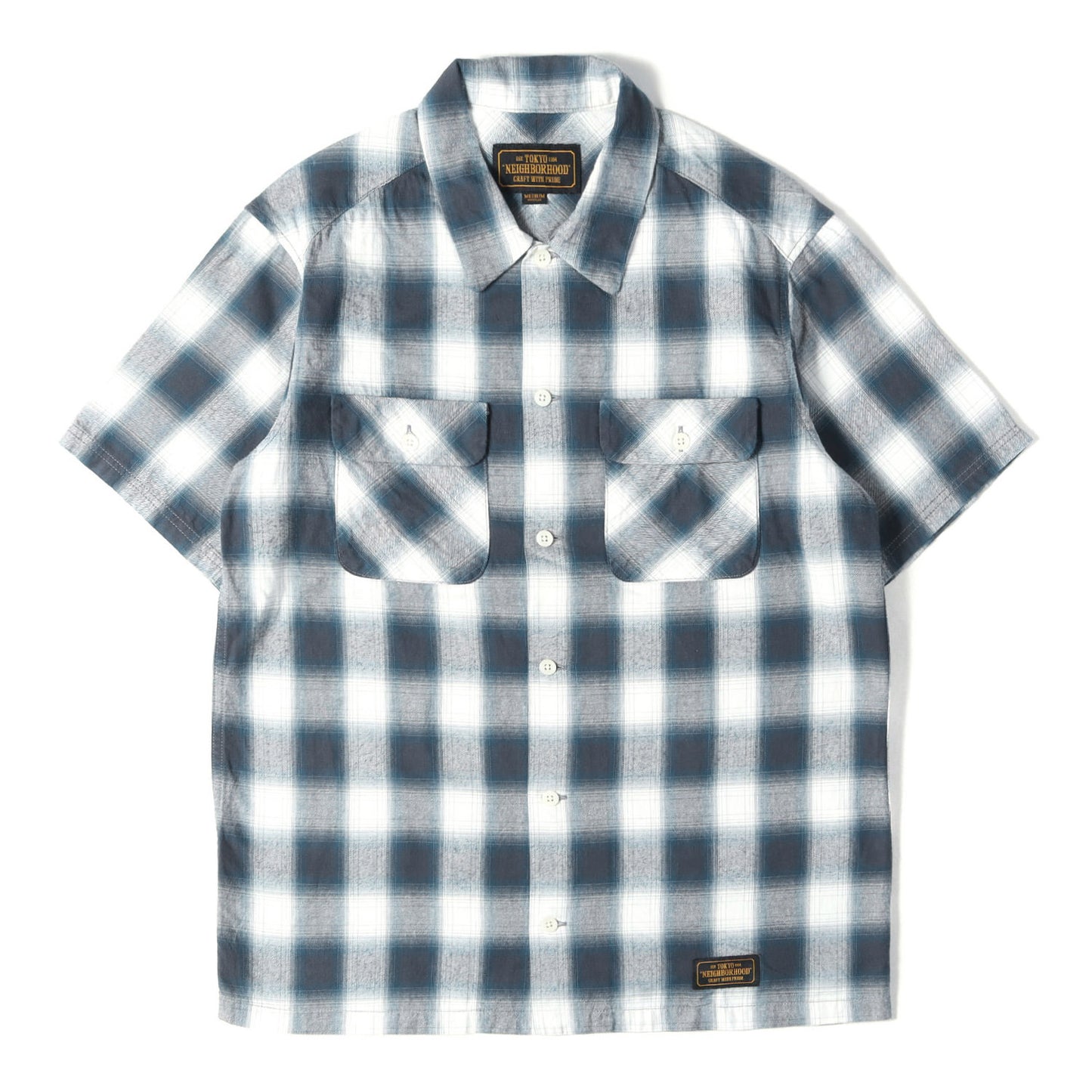 20SS オンブレチェック ワーク 半袖シャツ(B&C / C-SHIRTS. SS)