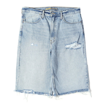 [現行モデル] SILVERTAB ダメージ加工 バギー カットオフ デニム ショーツ (LOOSE FIT SHORTS)