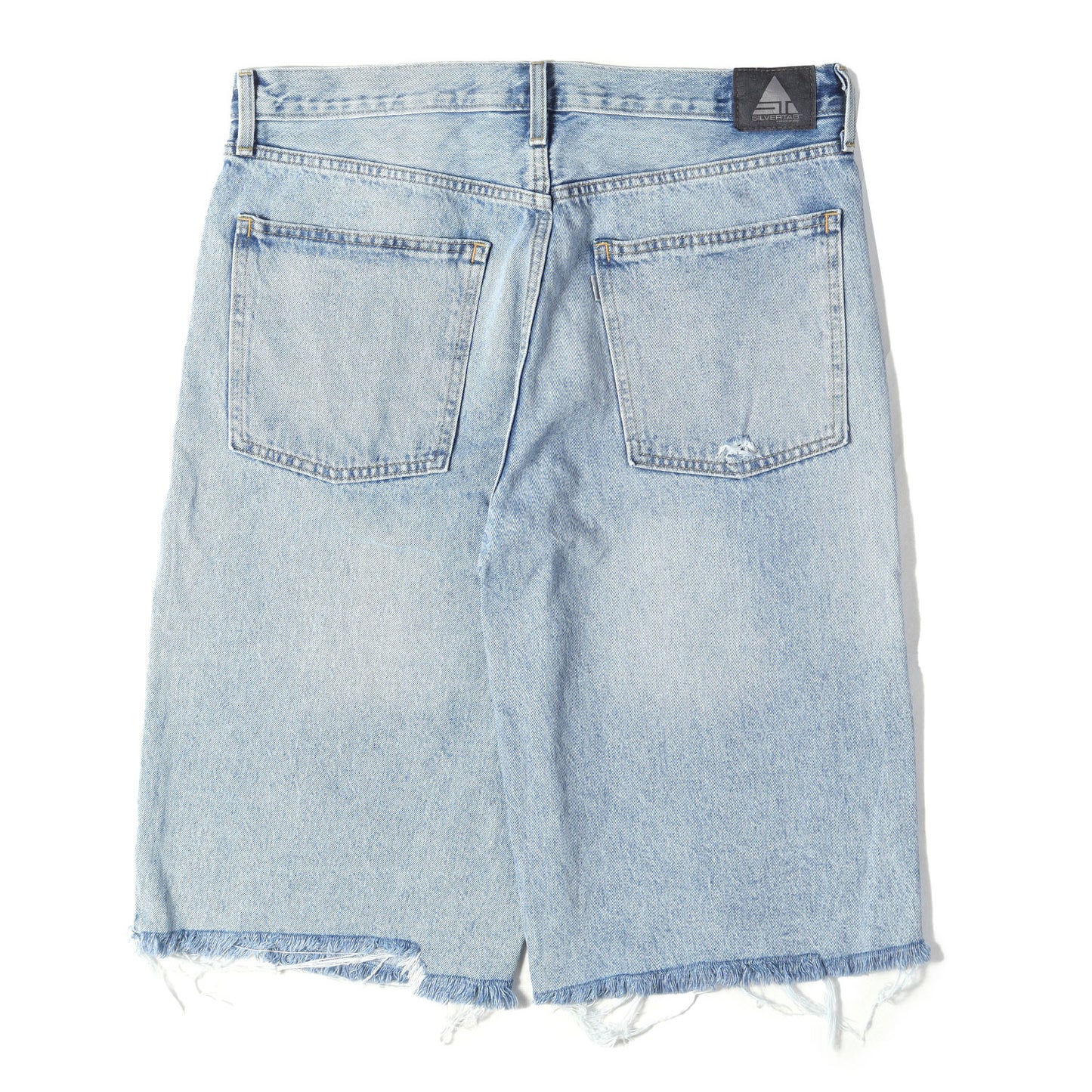 [現行モデル] SILVERTAB ダメージ加工 バギー カットオフ デニム ショーツ (LOOSE FIT SHORTS)