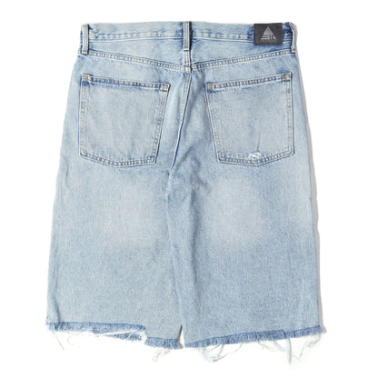 [現行モデル] SILVERTAB ダメージ加工 バギー カットオフ デニム ショーツ (LOOSE FIT SHORTS)