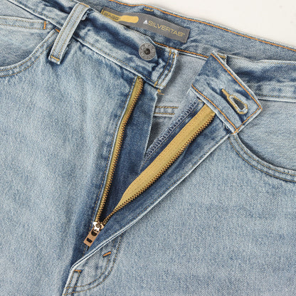 [現行モデル] SILVERTAB ダメージ加工 バギー カットオフ デニム ショーツ (LOOSE FIT SHORTS)