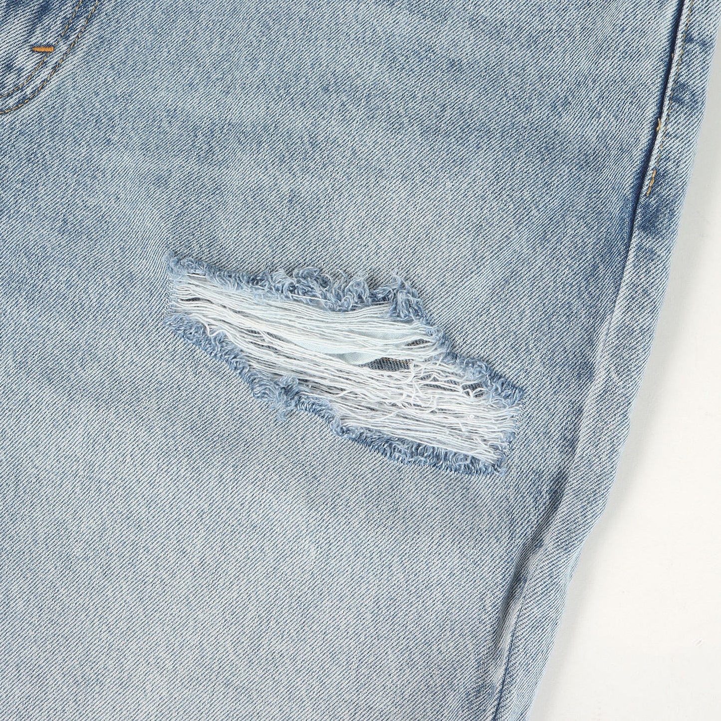 [現行モデル] SILVERTAB ダメージ加工 バギー カットオフ デニム ショーツ (LOOSE FIT SHORTS)
