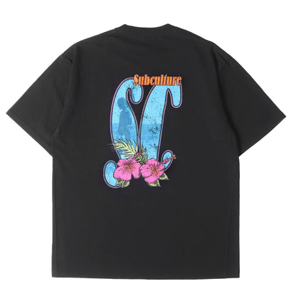 23SS ハイビスカスロゴ クルーネック Tシャツ(HIBISCUS T-SHIRT)