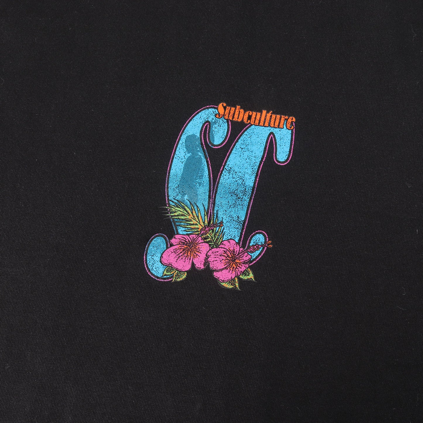 23SS ハイビスカスロゴ クルーネック Tシャツ(HIBISCUS T-SHIRT)