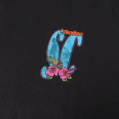 23SS ハイビスカスロゴ クルーネック Tシャツ(HIBISCUS T-SHIRT)