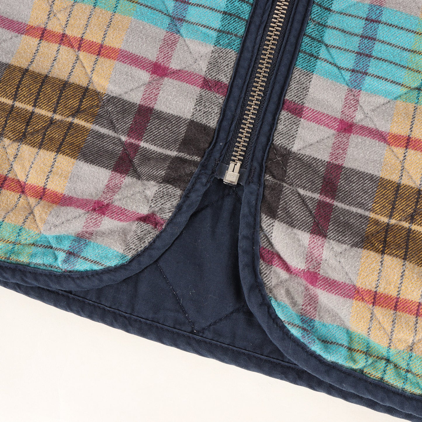 24AW キルティング チェックフランネル ジップ シャツジャケット(Quilted Flannel Zip Up Shirt)