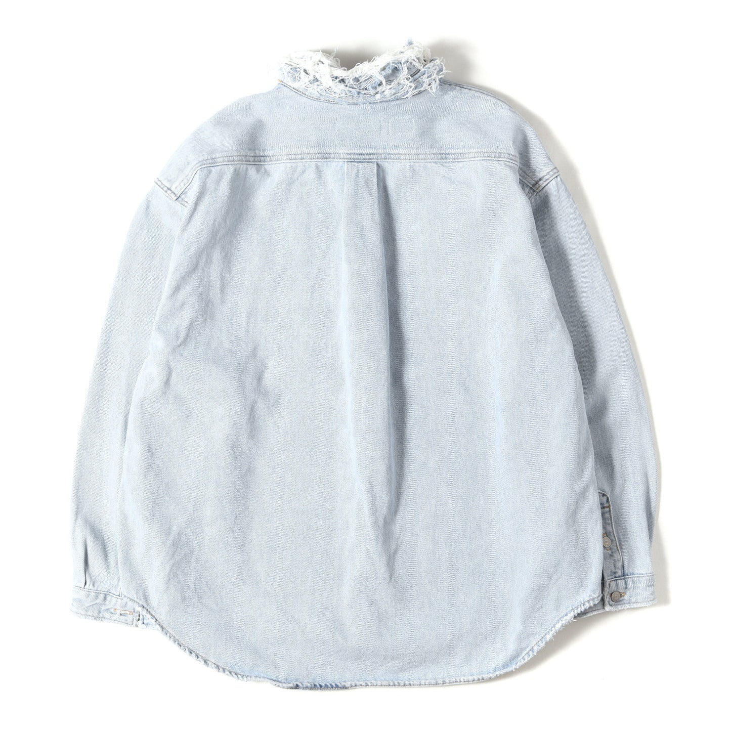 23AW ×Levi's ダメージ加工 オーバーサイズ デニムシャツ(Overshirt)
