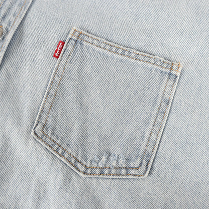 23AW ×Levi's ダメージ加工 オーバーサイズ デニムシャツ(Overshirt)