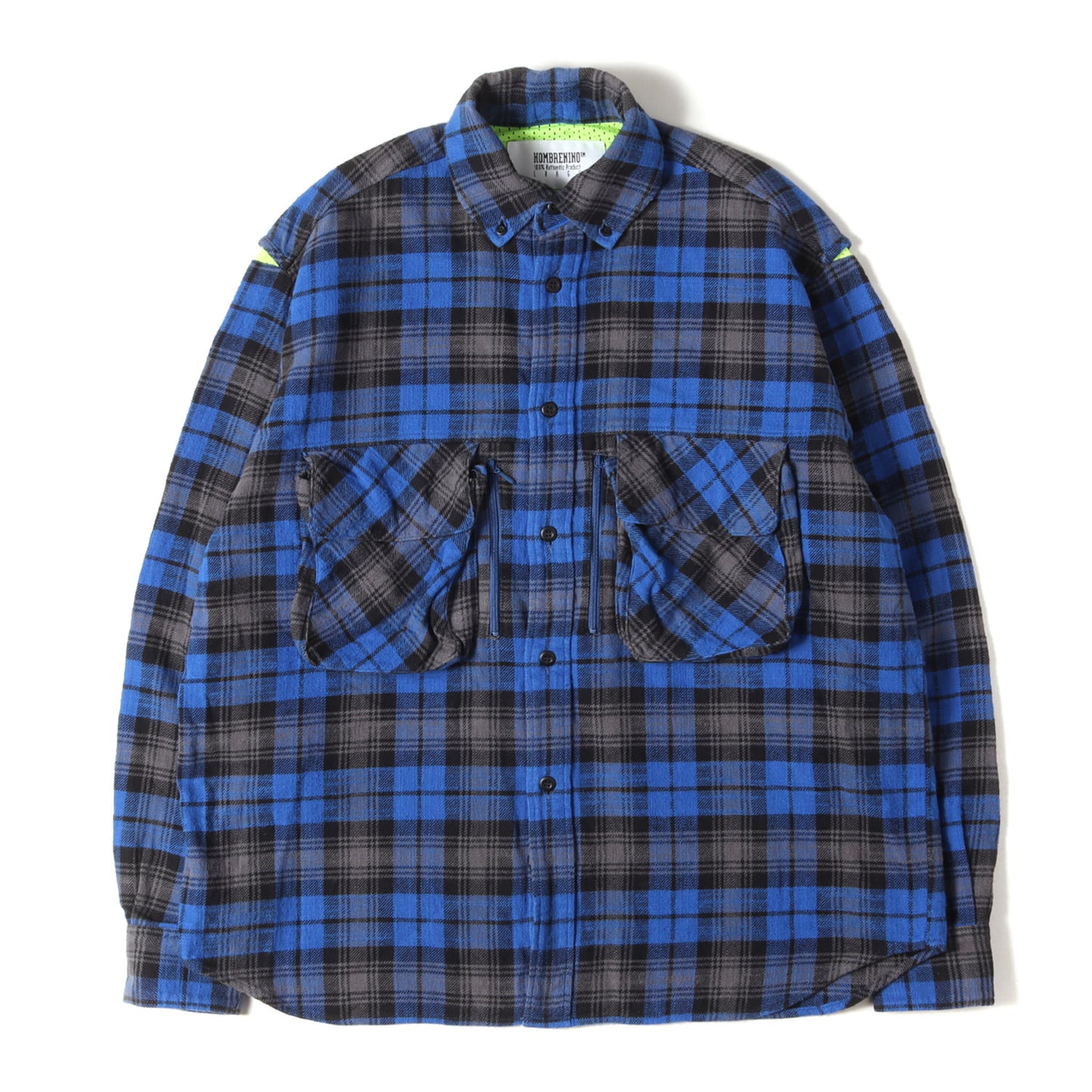 23SS パルチポケット チェック フランネルシャツ(PLAID MULTI POCKET SHIRT)