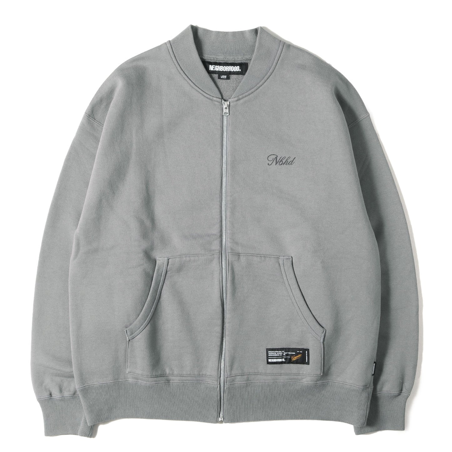 25AW ブランドロゴ フルジップ スウェット(PLAIN SWEAT ZIP JACKET LS)