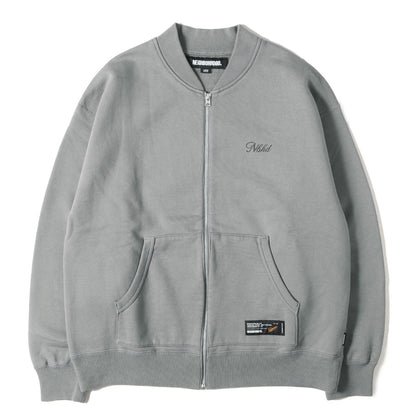 25AW ブランドロゴ フルジップ スウェット(PLAIN SWEAT ZIP JACKET LS)
