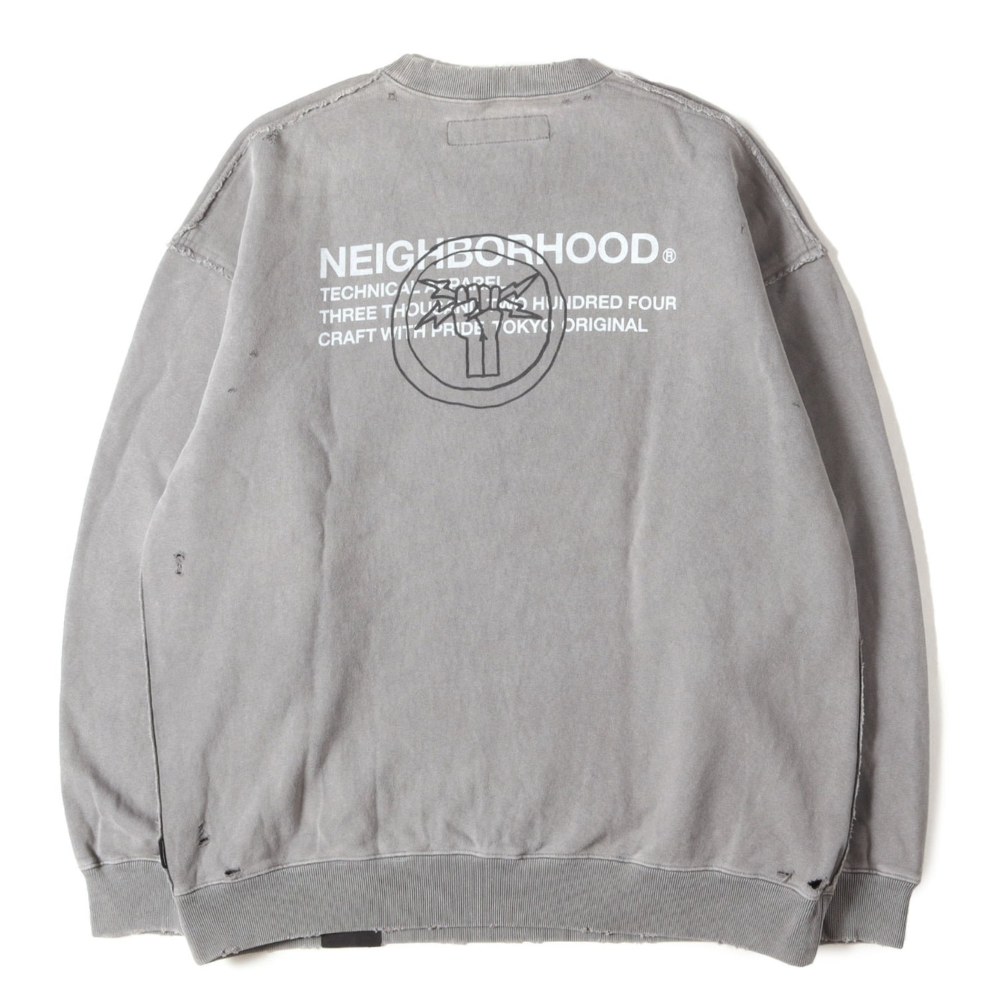 24AW サベージ加工 クルーネック スウェット(SAVAGE SWEAT SHIRT LS)