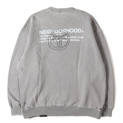 24AW サベージ加工 クルーネック スウェット(SAVAGE SWEAT SHIRT LS)