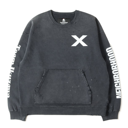 26SS ×TEAM IKUZAWA サベージ加工 ポケット付き スウェット(SAVAGE SWEAT SHIRT LS)