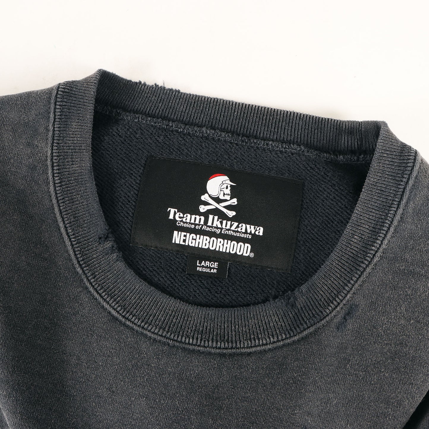 26SS ×TEAM IKUZAWA サベージ加工 ポケット付き スウェット(SAVAGE SWEAT SHIRT LS)