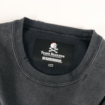 26SS ×TEAM IKUZAWA サベージ加工 ポケット付き スウェット(SAVAGE SWEAT SHIRT LS)