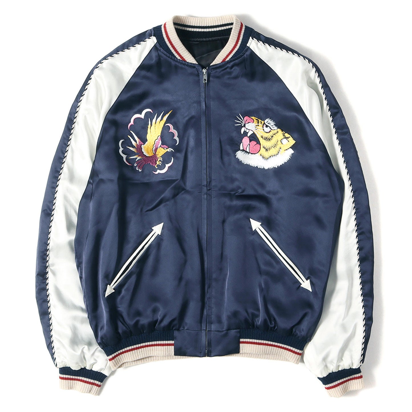 1950年復刻 桐生製 龍×蛇 リバーシブル サテン スカジャン (50s Style Special Edition Heritage Sukajan)