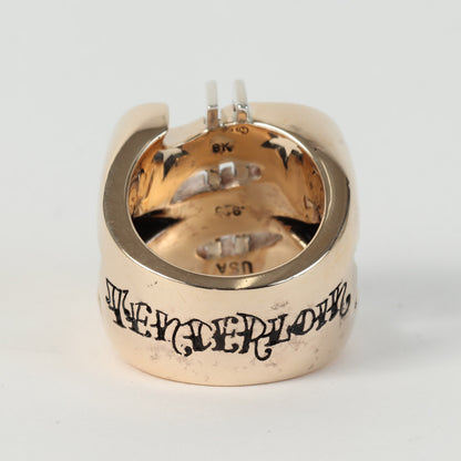 8K ゴールド ダイヤ ダラーリング(DOLLAR RING GOLD/STONE)