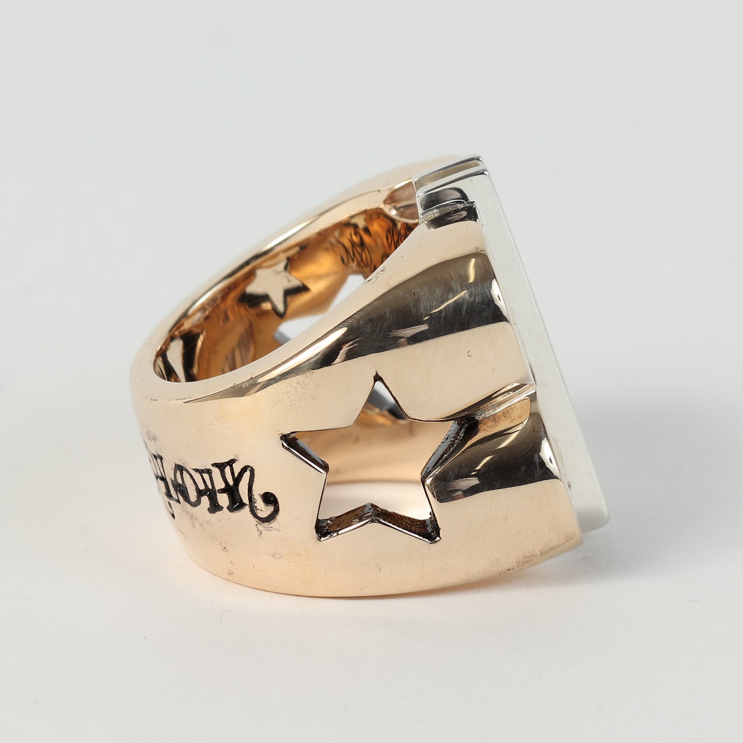 8K ゴールド ダイヤ ダラーリング(DOLLAR RING GOLD/STONE)
