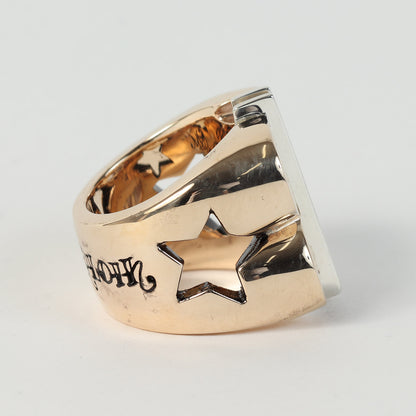 8K ゴールド ダイヤ ダラーリング(DOLLAR RING GOLD/STONE)