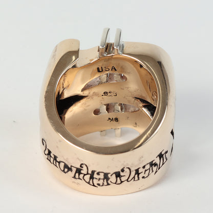 8K ゴールド ダイヤ ダラーリング(DOLLAR RING GOLD/STONE)