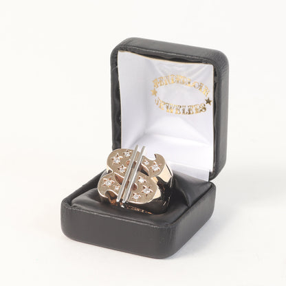 8K ゴールド ダイヤ ダラーリング(DOLLAR RING GOLD/STONE)