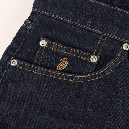 25SS ワンウォッシュ加工 バギー デニムパンツ (Big Ol Jeans Denim)
