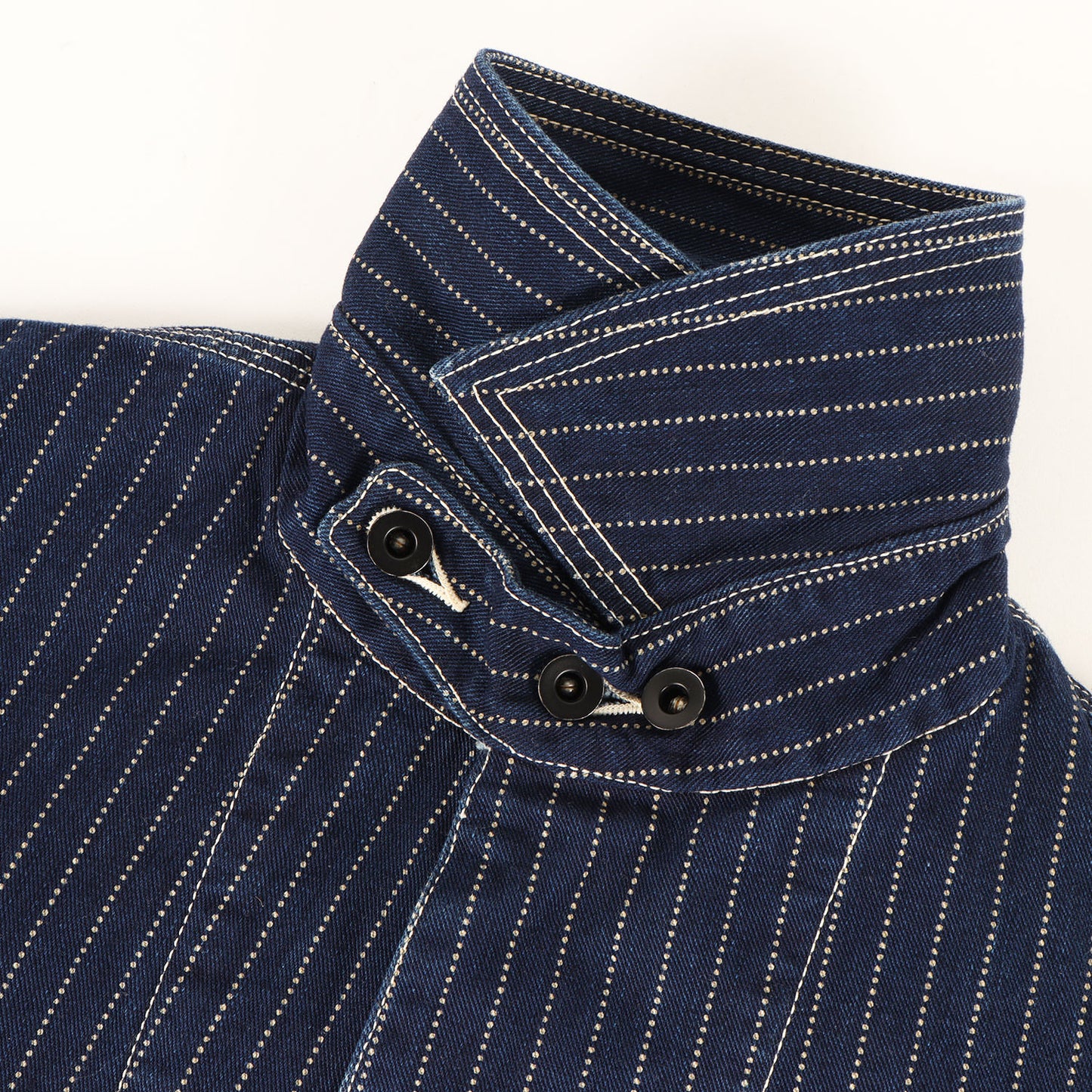 ウォバッシュストライプ ブランケット付き カバーオール (IRONALLS WABASH ST BLANKET JACKET)