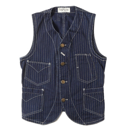 ウォバッシュストライプ コンダクターベスト (UNION SPECIAL OVERALLS CONDUCTOR VEST)