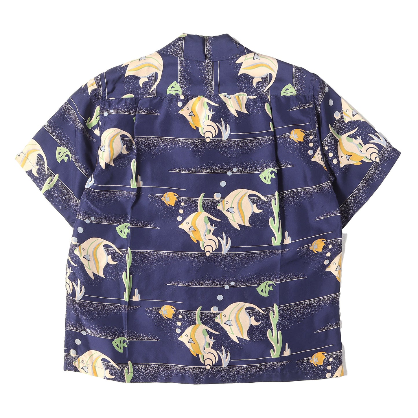 00s エンゼルフィッシュ柄 シルク アロハシャツ / アロハ実名復刻 SPECIAL EDITION SS30210