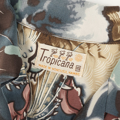 00s 龍&虎 和柄 レーヨン アロハシャツ / Tropicana実名復刻 SPECIAL EDITION SS31212